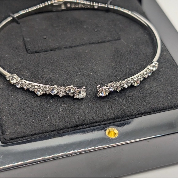 GIVENCHY Silver Crystal Bangle Bracelet | NWOT | In Original Box - Picture 5 of 7